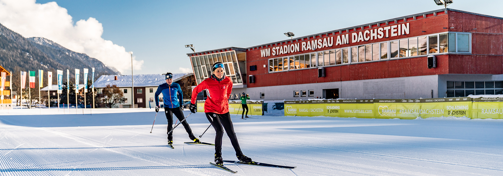 Langlaufen im WM Stadion (c)Christine Höflehner Ramsau am Dachstein